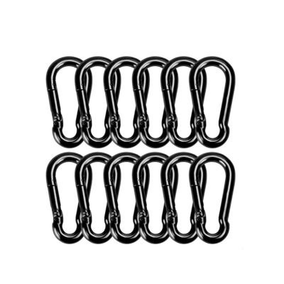 अच्छा दाम OEM Black Oxide Finish Carbon Steel Snap Hook Carabiner Customizable For B2B ऑनलाइन