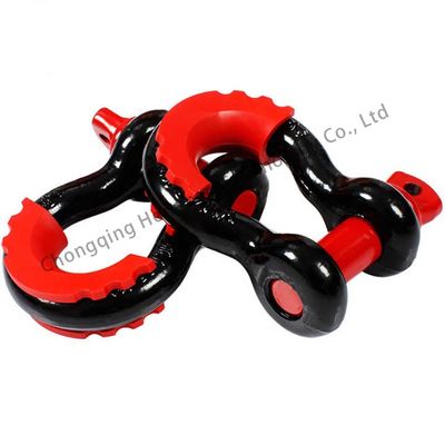 अच्छा दाम High Polished Heavy Industry Marine Bow Shackle Carbon Steel Black Painted for Loads ऑनलाइन