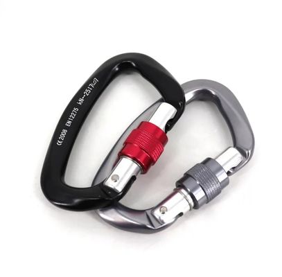 अच्छा दाम आउटडोर रोमांच के लिए रॉक क्लाइम्बिंग गियर हल्का और टिकाऊ एल्यूमीनियम हुक ऑनलाइन