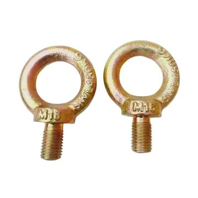 अच्छा दाम टिकाऊ और मजबूत उठाने के लिए पीला जिंक प्लेटेड स्टील JIS 1168 लिफ्टिंग आई बोल्ट ऑनलाइन