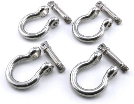 अच्छा दाम General Industry Stainless Steel Wire Rope Accessory Shackle Bow Dee Shape with Collar Pin ऑनलाइन