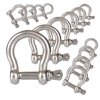 अच्छा दाम Precision Casting Technology Heavy Duty D Ring Shackle for Bow Rigging Applications ऑनलाइन