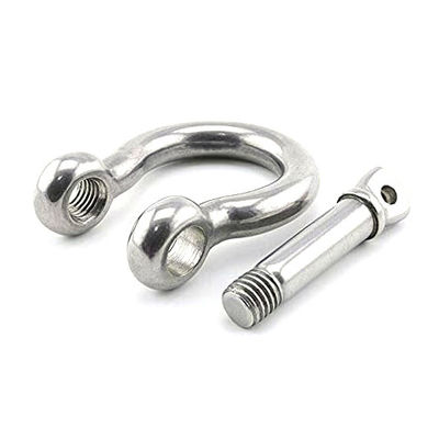 अच्छा दाम Lifting Purposes Stainless Steel Bow Shackles with Collar Pin Type and Polished Finish ऑनलाइन