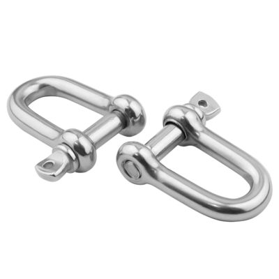 अच्छा दाम Polished Stainless Steel 304/316 Screw Pin D Shackles European Type for Rigging Needs ऑनलाइन
