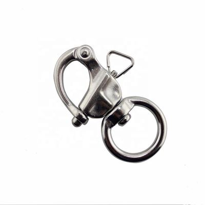 अच्छा दाम DEE SHACKLES European Type 316 Stainless Steel Swivel Round Eye Quick Release Snap Shackle ऑनलाइन