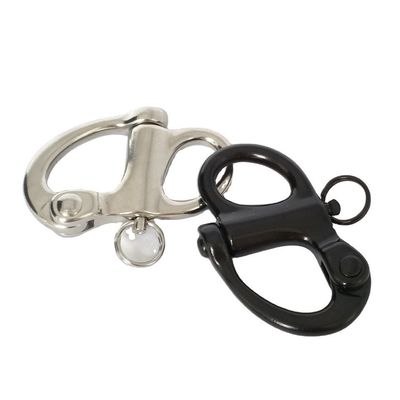 अच्छा दाम Marine Hardware Quick Release Fixed Shackle with Round Ring and Black Oxide Finish ऑनलाइन