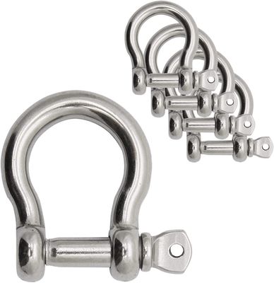 अच्छा दाम 304 Stainless Steel Bow Shape Load Shackle for Chains Wirerope Lifting Polished Finish ऑनलाइन