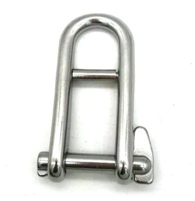 अच्छा दाम Stainless Steel Long D Shackle with Screw Pin Rigging Hardware in Polished Finish ऑनलाइन