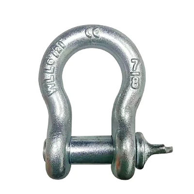 अच्छा दाम High Strength Carbon Steel G209 Bow Shackle Lifting With Galvanized Finish ऑनलाइन