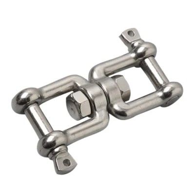 अच्छा दाम Lifting And Connecting Stainless Steel Precision Casting Double Jaw Swivel Eye Hook ऑनलाइन