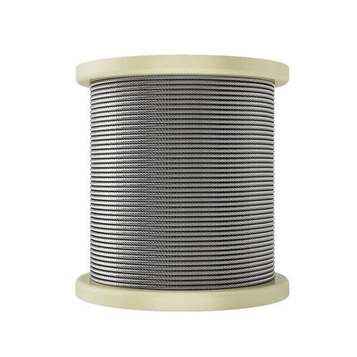 अच्छा दाम 1/8 T304 Stainless Steel Aircraft Cable Railing Wire Rope for Cable Railing Kits 500m 1000m per Reel Cranes OEM Accepted ऑनलाइन