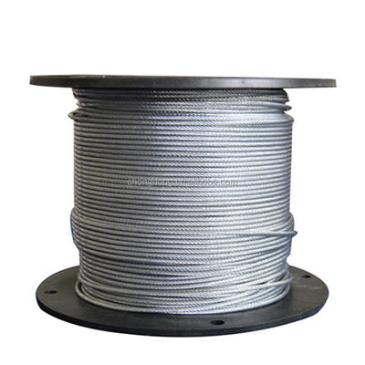 अच्छा दाम Hot-Dipped Galvanized Aircraft Cable MIL-DTL-83420 2000N/MM2 7x19 Steel Wire Rope 3/32'' reels with 2.000 m/each and Made ऑनलाइन