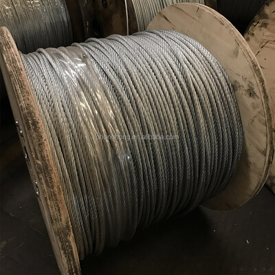अच्छा दाम 6x19 निर्माण जस्ती स्टील तार रस्सी 3-32 मिमी व्यास उठाने और समुद्री अनुप्रयोगों के लिए ऑनलाइन