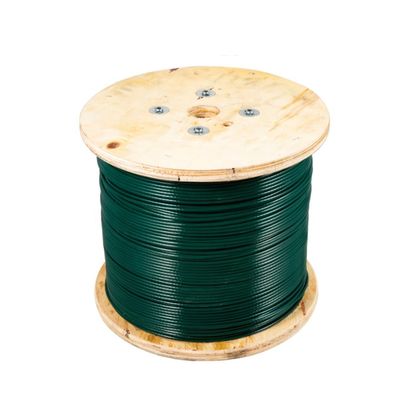 अच्छा दाम जस्ती पीवीसी पीयू लेपित स्टील केबल प्लास्टिक लेपित तार रस्सी GB मानक व्यास 2mm-38mm 7 * 19 के साथ ऑनलाइन