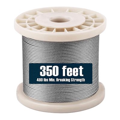 अच्छा दाम Grade Grade 300 Series AISI 304/316 7*19 Diameter 10mm Bright/Coated Stainless Steel Wire Rope for Lifting ऑनलाइन