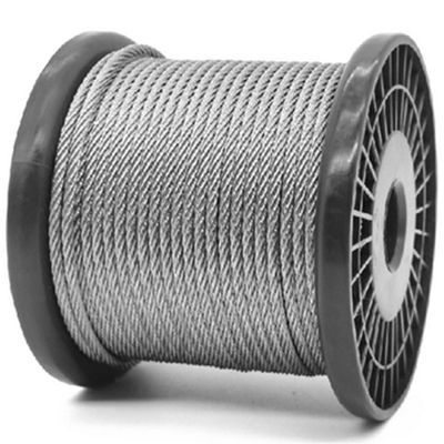 अच्छा दाम 6x19 IWRC Stainless Steel Cable Rope Wires Rope T/S 1570Mpa 1000mtrs in Plywood Reel Preformed ऑनलाइन