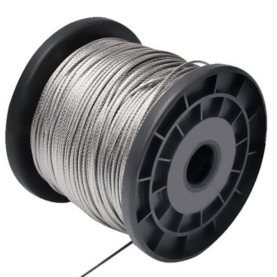 अच्छा दाम 7x19 एयरक्राफ्ट केबल निर्माण के लिए स्टेनलेस स्टील तार रस्सी ऑनलाइन