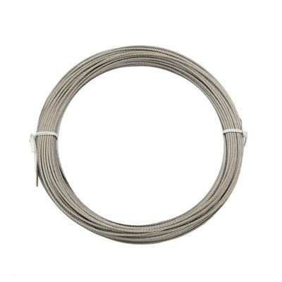 अच्छा दाम 316L Steel Grade 8mm 1x19 Inox Cable / Stainless Steel 304 316 Wire Rope for Tough Environments ऑनलाइन