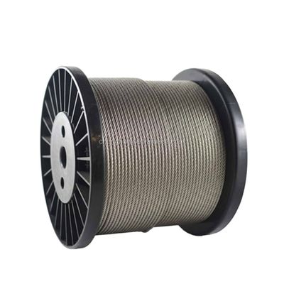 अच्छा दाम अनायस्क या गैल्वेनाइज्ड स्टील केबल रस्सी 6x19 स्टील कोर के साथ, लंबाई 1000 मीटर/रील या आपकी आवश्यकता के अनुसार ऑनलाइन