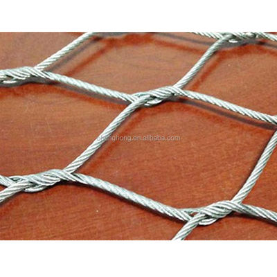 अच्छा दाम Woven Technique Stainless Steel Wire Rope Netting for Aviary Enclosure and Zoo Animal Cages ऑनलाइन