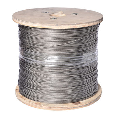 अच्छा दाम जंग प्रतिरोधी 0.5 मिमी 7x7 स्टेनलेस स्टील वायर रस्सी ग्रेड 304/316 आउटडोर अनुप्रयोगों के लिए ऑनलाइन