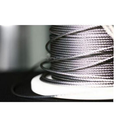 अच्छा दाम जल और अपशिष्ट जल उपचार के लिए 8mm 6X24 7FC T/S 1570Mpa पूर्व-निर्मित स्टेनलेस स्टील वायर रोप, प्लाईवुड रील में 1000 मीटर ऑनलाइन