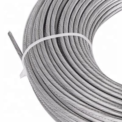 अच्छा दाम 6x19 1570Mpa स्टेनलेस स्टील वायर रस्सी 7 मिमी पॉलिश मानक AiSi पैकिंग 1000 मीटर में लकड़ी के स्पूल ऑनलाइन