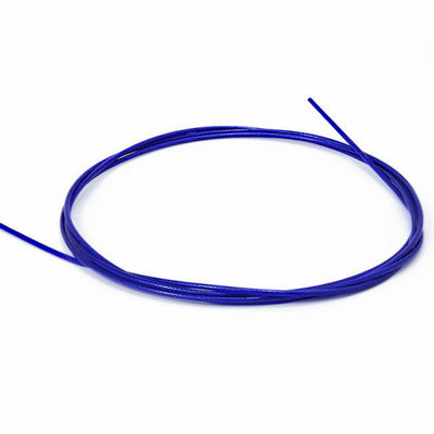 अच्छा दाम प्लास्टिक लेपित जस्ती रंगीन पीवीसी लेपित स्टील वायर रस्सी 1*7 7*7 7*19 केबल रस्सी झुकने निर्माण के लिए ऑनलाइन