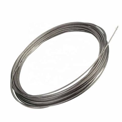 अच्छा दाम बहुमुखी और भारी भार अनुप्रयोगों के लिए 6X24 7FC T/S 1570MPa जस्ती स्टील वायर रस्सी ऑनलाइन