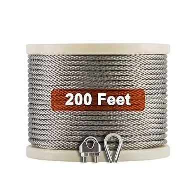 अच्छा दाम 304 स्टेनलेस स्टील गैल्वेनाइज्ड 7X19 6 मिमी गैल्वेनाइज्ड एयरक्राफ्ट केबल ऑनलाइन