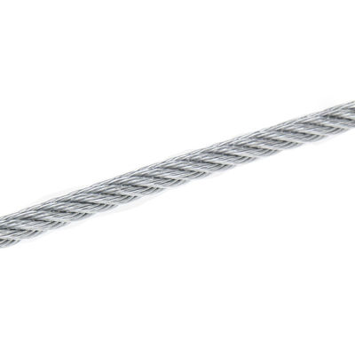 अच्छा दाम OEM AISI 304 स्टेनलेस स्टील 3/64 7x7 गैल्वेनाइज्ड एयरक्राफ्ट केबल 500 फुट रील भारी शुल्क अनुप्रयोगों के लिए ऑनलाइन