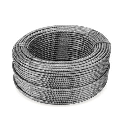 अच्छा दाम B2B बाजारों में अन्य प्रसंस्करण सेवाओं के लिए अनुकूलित 7X19 ज़िप लाइन किट जस्ती विमान स्टील केबल ऑनलाइन