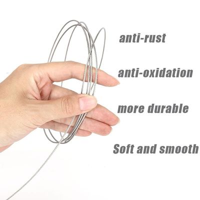 अच्छा दाम स्टेनलेस स्टील 3/32 इंच जस्ती स्टील तार रस्सी विमान केबल 7x7 निर्माण ऑनलाइन