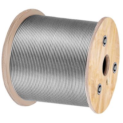 अच्छा दाम 1x19 प्रकार 316 स्टेनलेस स्टील निर्माण एएसटीएम ए 475 उच्च तन्यता जस्ती 7 तार 0.33 मिमी स्टील स्ट्रैंड जस्ती स्टील केबल ऑनलाइन