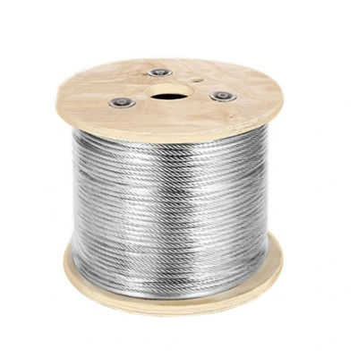 अच्छा दाम एआईएसआई मानक 6*19 बहुमुखी अनुप्रयोगों के लिए जस्ती स्टील वायर रस्सी उठाने स्टील केबल ऑनलाइन