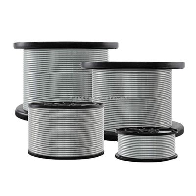 अच्छा दाम विशेष प्रसंस्करण सेवा अन्य कोल्ड हेडिंग स्टील 6*7 FC PVC लेपित स्टील केबल रस्सी विमान केबल तारों के लिए ऑनलाइन