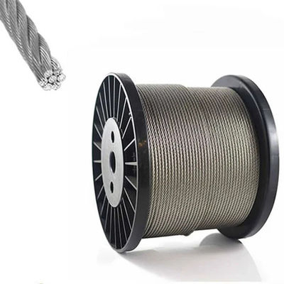 अच्छा दाम 1000ft लंबाई उच्च शक्ति 304 316 स्टेनलेस स्टील तार रस्सी स्टील केबल ग्रेड कार्डोन स्टील ऑनलाइन