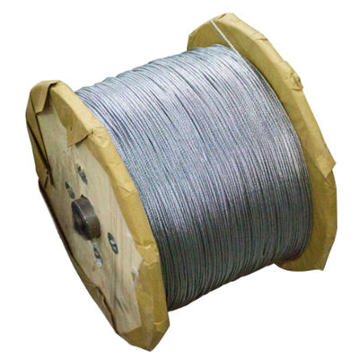 अच्छा दाम ग्रेड कार्बन स्टील जस्ती विमान केबल रस्सी MIL-DTL-83420 9.53 मिमी सैन्य और एयरोस्पेस के लिए ऑनलाइन