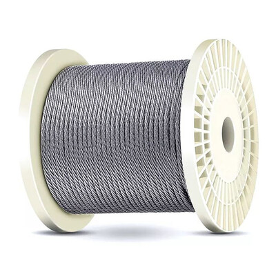 अच्छा दाम पारदर्शी पीवीसी कोटिंग गैल्वेनाइज्ड स्टील वायर रोप 2mm-4mm 6x7 FC पारदर्शी और अन्य प्रसंस्करण सेवा के लिए ऑनलाइन