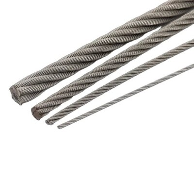 अच्छा दाम उचित स्टेनलेस स्टील तार रस्सी 1x7 1x19 1x37 स्वीकार्य OEM और 0.08% सी सामग्री के साथ ऑनलाइन