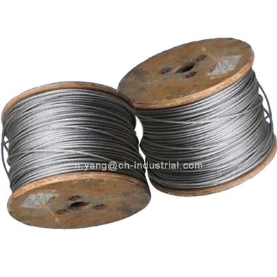 अच्छा दाम स्टील केबल 7x7 500 फीट स्टील कोर स्टील रस्सी के साथ 1/16