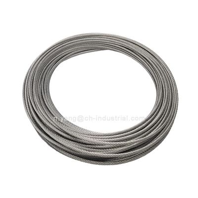 अच्छा दाम 120 फीट 1/8 इंच T316 स्टेनलेस स्टील विमान केबल 7x7 स्ट्रैंड्स DIY डेकिंग रेलिंग किट निर्माण के लिए तार रस्सी ऑनलाइन