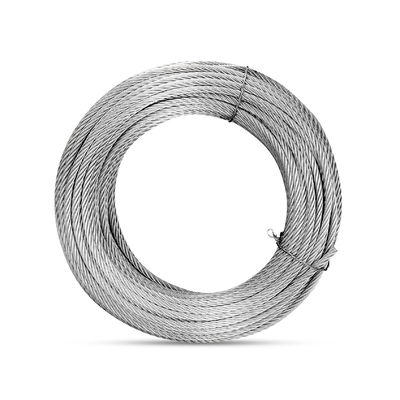 अच्छा दाम शीत शीर्षक AISI SUS304 स्टील वायर रस्सी 7X19 व्यास भारी शुल्क अनुप्रयोगों के लिए ऑनलाइन