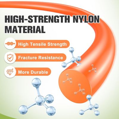 अच्छा दाम 150 फीट खरपतवार खाने वाला स्ट्रिंग 1.0 मिमी-5.5 मिमी गोल ट्रिमर लाइन ऑरेंज नायलॉन स्ट्रिंग ट्रिमर लाइन यूनिवर्सल प्रतिस्थापन के लिए ऑनलाइन