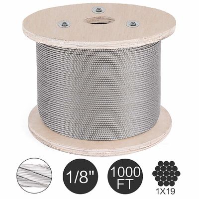 अच्छा दाम T316 Stainless Steel Rope 1000fts 3/16
