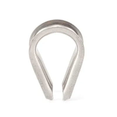 अच्छा दाम Stainless Steel Wire Rope Protection Fitting Tube Cable Heavy Duty Rigging Carbon Guy Hardware D Shackle Metal Neele Punch Thimble ऑनलाइन