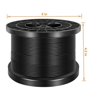 अच्छा दाम Black Vinyl Coated  304 Stainless Steel Cable Wire Rope ऑनलाइन