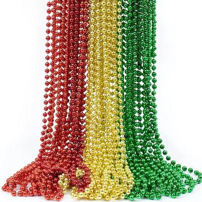 अच्छा दाम 2.4 मिमी प्लास्टिक गेंद श्रृंखला चांदी की गेंद श्रृंखला सफेद सोने की गेंद श्रृंखला ऑनलाइन