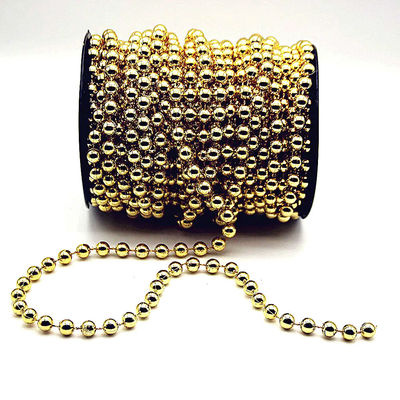 अच्छा दाम 2.4 मिमी अनुकूलित रंग प्लास्टिक बॉल चेन DIY शादी के लिए पॉलिश फिनिश ऑनलाइन