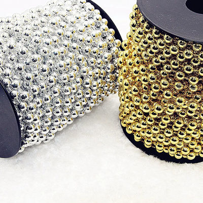 अच्छा दाम घर की सजावट के लिए अनुकूलित रंगों में 2.4 मिमी प्लास्टिक बॉल चेन ऑनलाइन